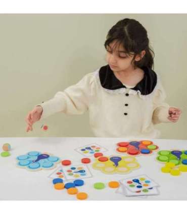 VIGA puidust mäng Sobita värvid Paabulinnu saba Montessori + kaardid