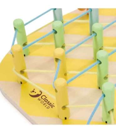 CLASSIC WORLD puidust nöörimiseks mõeldud ananassikujulised tihvtid, 21 tk.