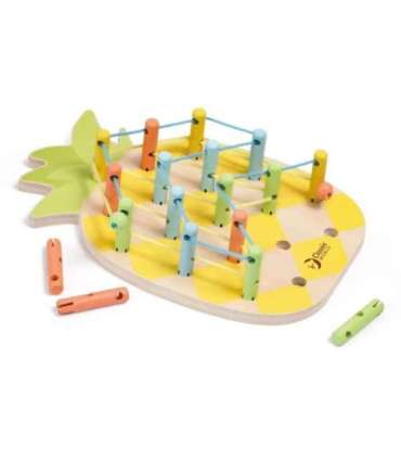 CLASSIC WORLD puidust nöörimiseks mõeldud ananassikujulised tihvtid, 21 tk.