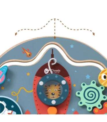 CLASSIC WORLD 6 в 1 Многофункциональная развивающая доска «Ракета»