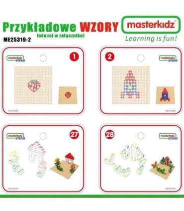 MASTERKIDZ деревянный образовательный стол + аксессуары STEM WALL + 135 блоков