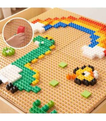 MASTERKIDZ деревянный образовательный стол + аксессуары STEM WALL + 135 блоков