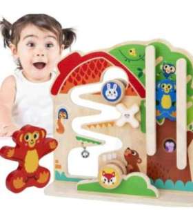 TOOKY TOY Деревянная развивающая панель Монтессори — лабиринт