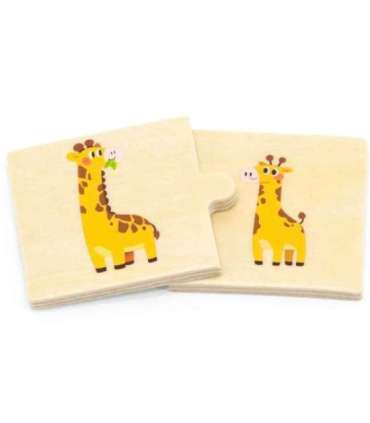 VIGA puidust puslekomplekt - väikesed ja suured loomad