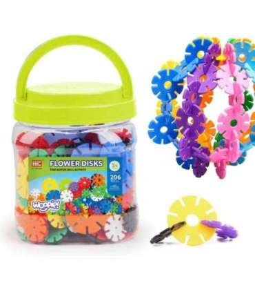 WOOPIE ehitusplokid Vahvlisiilid torus, 206 tk.