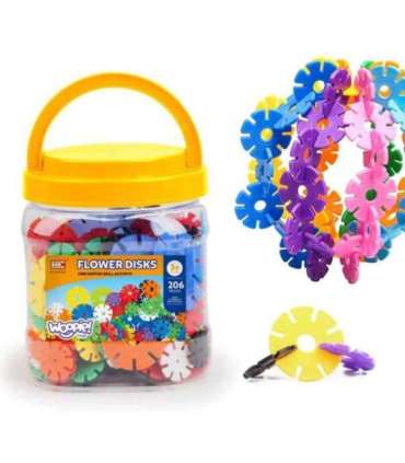WOOPIE ehitusplokid Vahvlisiilid torus, 206 tk.