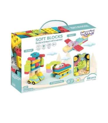 WOOPIE Suured harivad ehitusklotsid lastele, 86 tk - steriliseeritav 120°C juures