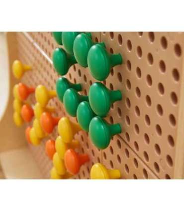 MASTERKIDZ värvilised jumbo-nupud STEM-tahvlile, 64 tk - 8 värvi