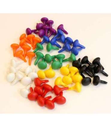 MASTERKIDZ Цветные большие колышки для STEM-доски, 128 шт. - 8 цветов