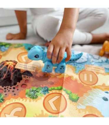 WOOPIE 2-ühes ehituskomplekt ja lauamäng — dinosaurused + kuubik, 46 osa