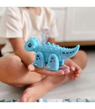 WOOPIE 2-ühes ehituskomplekt ja lauamäng — dinosaurused + kuubik, 46 osa