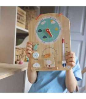 Tooky Toy образовательная коробка Montessori — пазл, счёты и погодная доска, 6 в 1, для детей от 3 лет