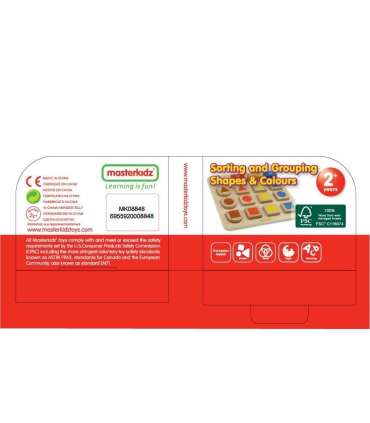MASTERKIDZ обучающая доска - сортировщик форм и цветов
