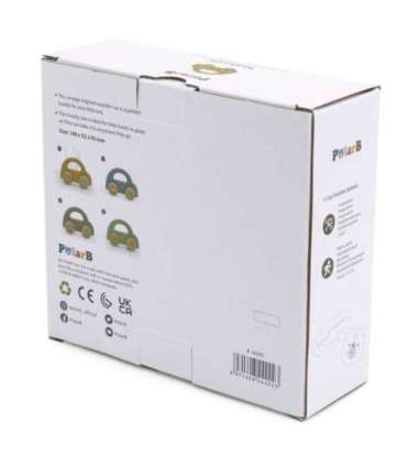 VIGA PolarB деревянная каталка-машинка жёлтая