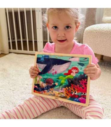 VIGA деревянная головоломка, 24 элемента — Секреты моря