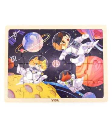 VIGA puidust pusle, 24 tükki. Kosmiline seiklus