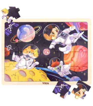 VIGA puidust pusle, 24 tükki. Kosmiline seiklus