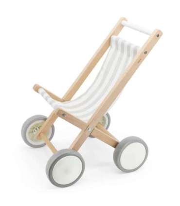 VIGA Деревянная прогулочная коляска для кукол