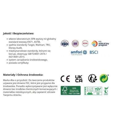 CLASSIC WORLD hariv labürint-nöörimismäng Grace Garden helmestega, 18 kuud+, FSC