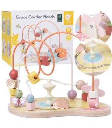 CLASSIC WORLD hariv labürint-nöörimismäng Grace Garden helmestega, 18 kuud+, FSC