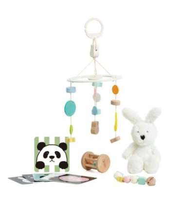 CLASSIC WORLD pastelsed komplekt imikutele - esimesed mänguasjad 0-6 kuu vanustele