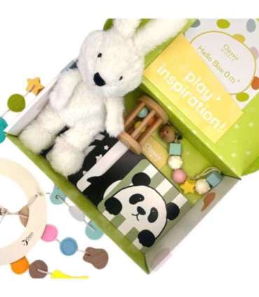 CLASSIC WORLD Пастельный набор для младенцев - коробка «Первые игрушки» от 0-6 месяцев