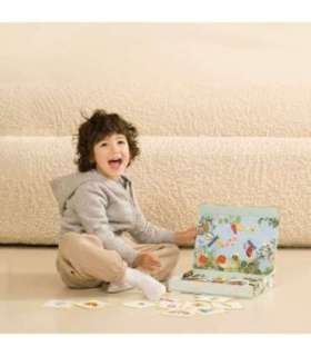 CLASSIC WORLD magnetiline pusle — loomad, tahvel, plokid, mälumäng, 66 osa