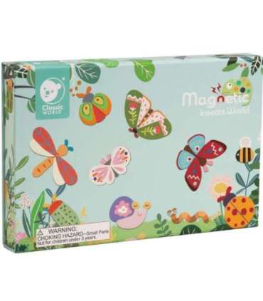 CLASSIC WORLD magnetiline pusle — loomad, tahvel, plokid, mälumäng, 66 osa