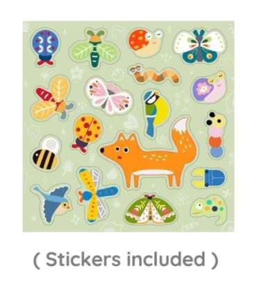 CLASSIC WORLD магнитная головоломка — животные, доска, блоки, мемори, 66 шт.