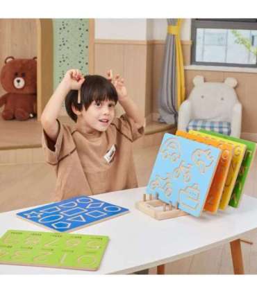 VIGA Tablica Grafomotoryczna Szlaczki Nauka Pisania