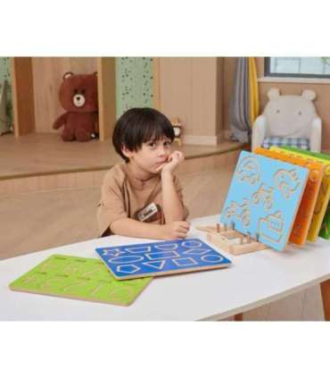 VIGA Tablica Grafomotoryczna Szlaczki Nauka Pisania