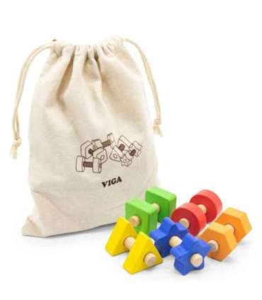VIGA Гайки и винты — подбери и закрути. Игрушка на ловкость