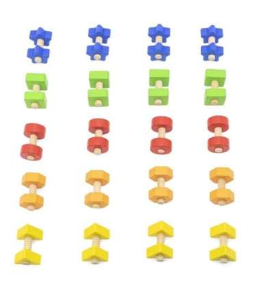 VIGA Гайки и винты — подбери и закрути. Игрушка на ловкость