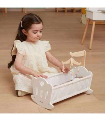 VIGA PolarB Kołyska Drewniana dla Lalek Łóżeczko