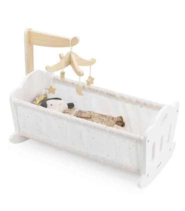 VIGA PolarB Kołyska Drewniana dla Lalek Łóżeczko