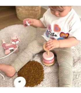 VIGA PolarB набор «Лисёнок» — деревянная пирамидка + лисёнок на верёвочке