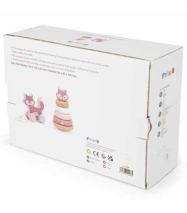 VIGA PolarB komplekt 'Rebane' — puidust püramiid + tiritav rebane