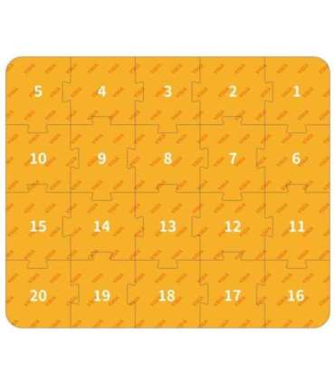 VIGA puidust komplekt — linnaehitus: klotsid, mängulaud ja figuurid