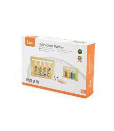 VIGA логическая игра: сопоставь цвета и фигуры (Монтессори)