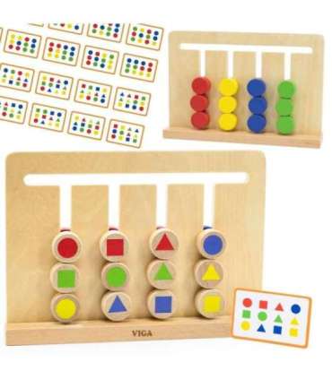 VIGA loogikamäng: sobita värve ja kujundeid (Montessori)