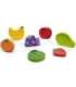 VIGA деревянная Монтессори-пазл 2 в 1 — фигурки фруктов