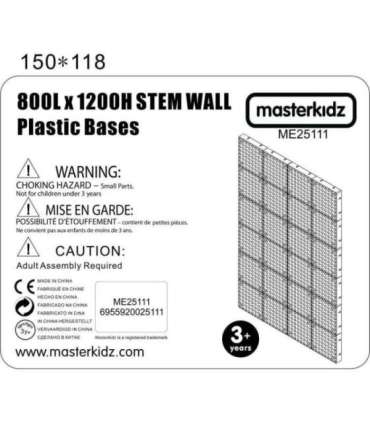 MASTERKIDZ настенная панель творческая научная доска STEM 120x80 см без монтажной панели