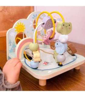 TOOKY TOY puidust motoorne silmus — metsalabürint