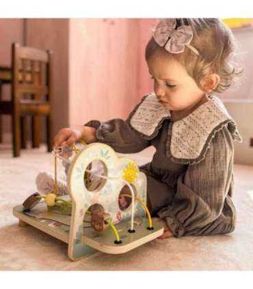 TOOKY TOY puidust motoorne silmus — metsalabürint