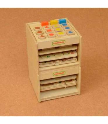 MASTERDKIZ Малый шкаф для хранения портативных учебных досок (на 3 доски)