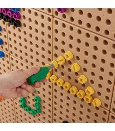 MASTERKIDZ värvilised kruvid, 5 kujuga loovtahvlile (STEM), 512 tk, värvide valik