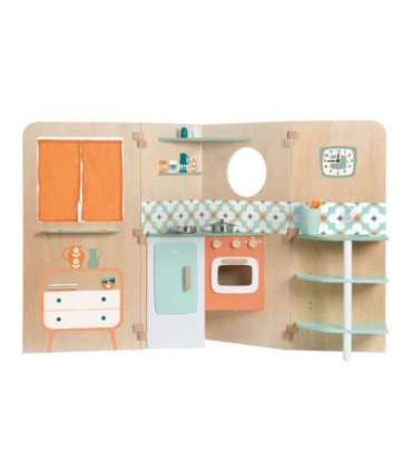 CLASSIC WORLD mitmeotstarbeline kokkupandav maja köögiga XXL