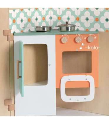 CLASSIC WORLD mitmeotstarbeline kokkupandav maja köögiga XXL