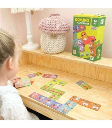 WOOPIE Hariv mäng Transport Loomad Pusle Domino Montessori