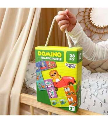 WOOPIE Hariv mäng Transport Loomad Pusle Domino Montessori
